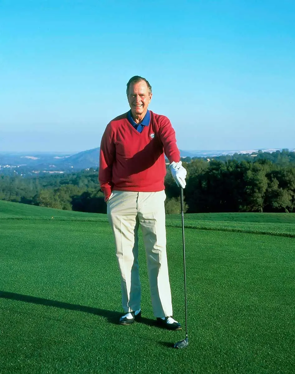 President George Bush. Serrano Country Club, El Dorado Hills, CA.  Parker Development Company | photograph by Ed Asmus