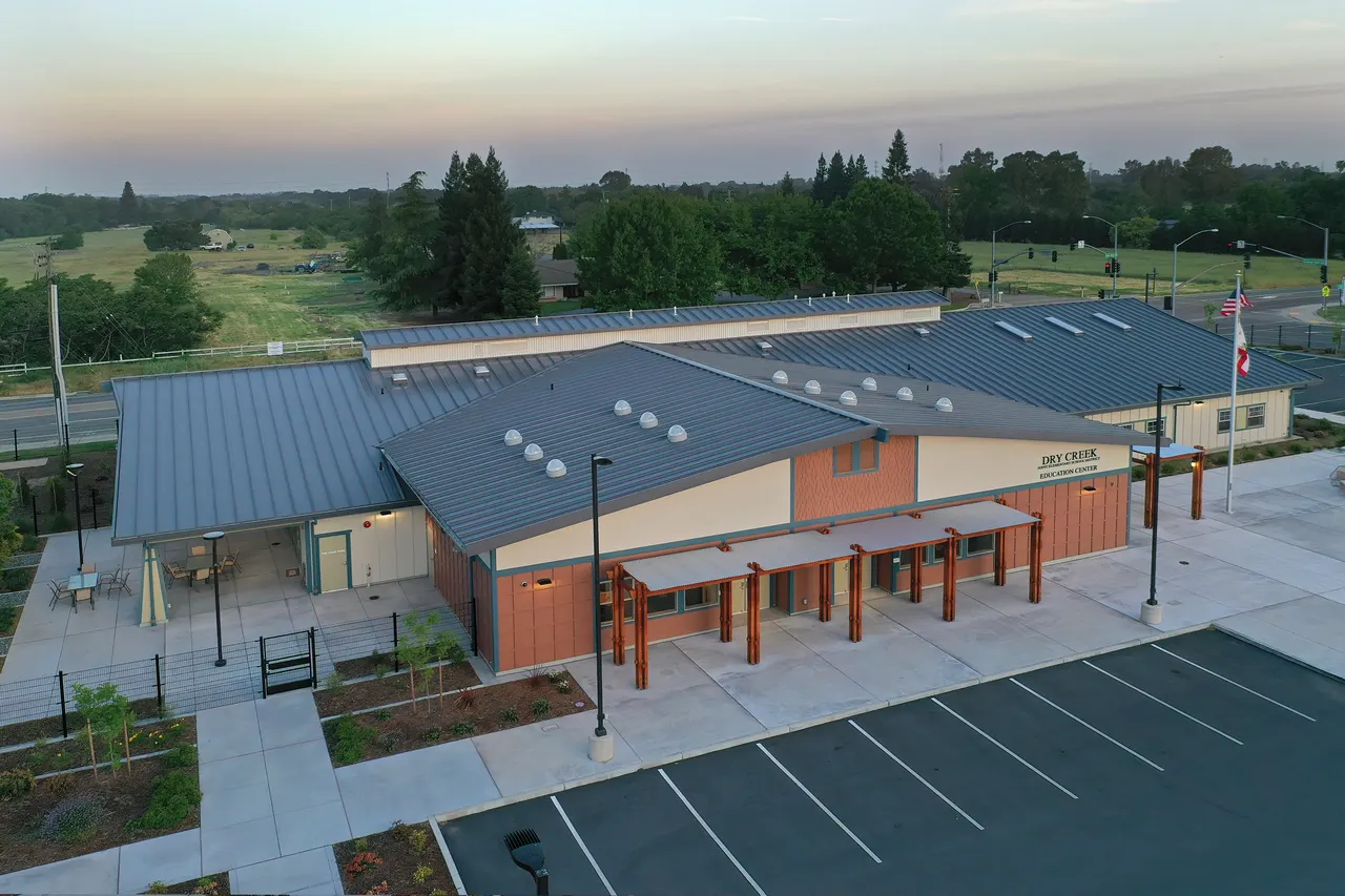 Aerial view of Dry Creek School, Roseville / Antelope, CA | drone photograph by Ed Asmus